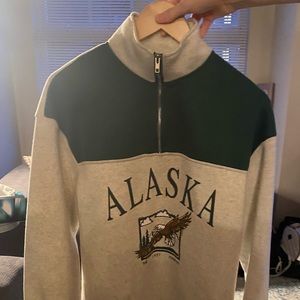 Wool blend sweat shirt